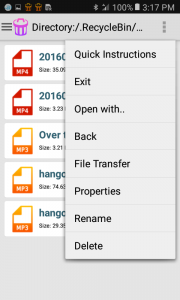 اسکرین شات 6 برنامه Audio Recycle Bin