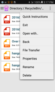 اسکرین شات 6 برنامه Audio Recycle Bin