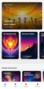 اسکرین شات 1 برنامه Book AI: AudioBooks, Summaries