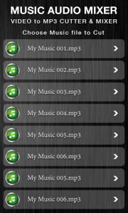 اسکرین شات برنامه MP3 Audio Cutter 2