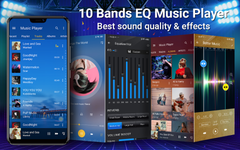 اسکرین شات 1 برنامه Music Player - Equalizer & MP3
