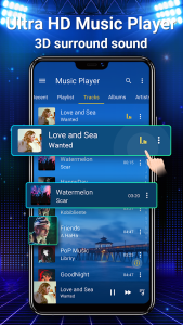 اسکرین شات 3 برنامه Music Player - Equalizer & MP3