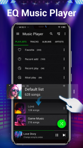 اسکرین شات برنامه Music Player- Bass Boost,Audio 2