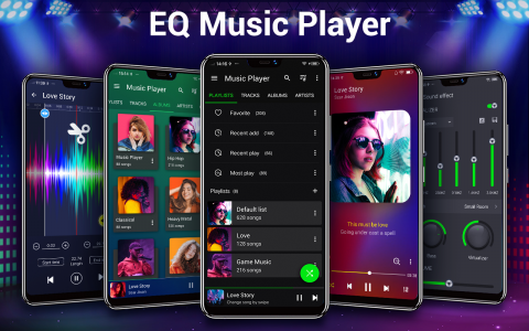 اسکرین شات برنامه Music Player- Bass Boost,Audio 1