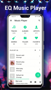 اسکرین شات برنامه Music Player - MP3 Player & EQ 2