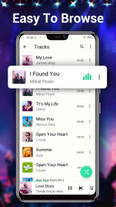 اسکرین شات 5 برنامه Music Player - MP3 Player & EQ