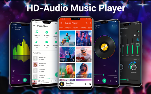 اسکرین شات برنامه Music Player - MP3 Player & EQ 1