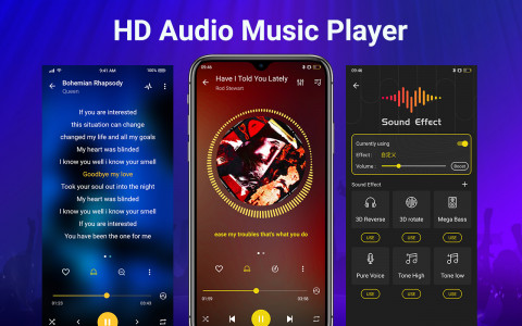 اسکرین شات 2 برنامه Music - Equalizer & Mp3 Player