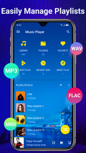 اسکرین شات برنامه Music - Equalizer & Mp3 Player 5