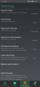 اسکرین شات برنامه Secret Voice Recorder 7