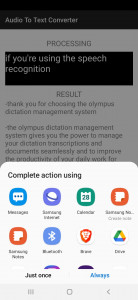 اسکرین شات 5 برنامه Audio File To Text Converter