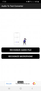 اسکرین شات 1 برنامه Audio File To Text Converter