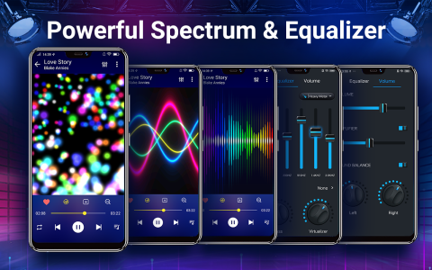 اسکرین شات 3 برنامه Music player- bass boost,music