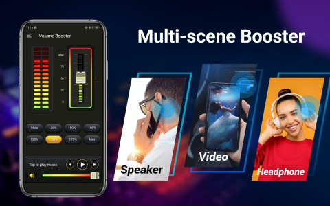 اسکرین شات 2 برنامه Volume Booster - Loud Speaker