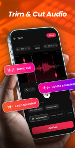 اسکرین شات 1 برنامه Audio Editor, MP3 Cutter
