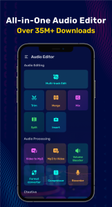 اسکرین شات 1 برنامه Audio Editor & Music Editor