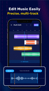 اسکرین شات 2 برنامه Audio Editor & Music Editor