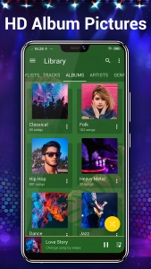 اسکرین شات برنامه Music Player- Music,Mp3 Player 5