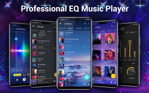 اسکرین شات برنامه Music Player- Music,Mp3 Player 1