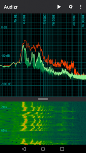 اسکرین شات برنامه Audizr - Spectrum Analyzer 3