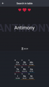 اسکرین شات بازی Periodic Table - Game 5