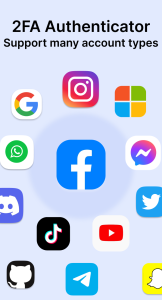 اسکرین شات 1 برنامه Authenticator - 2FA & Password