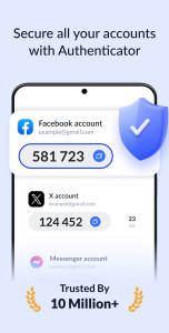 اسکرین شات 1 برنامه Authenticator App - SafeAuth