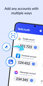 اسکرین شات برنامه Authenticator App - SafeAuth 6