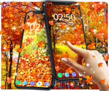 اسکرین شات 2 برنامه Autumn live wallpaper