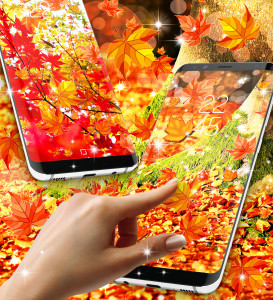 اسکرین شات 3 برنامه Autumn live wallpaper