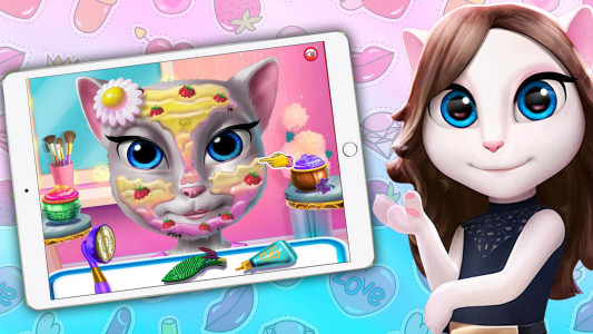 اسکرین شات بازی بازی دخترانه نقاشی صورت آنجلا 1
