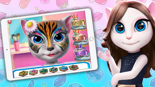 اسکرین شات بازی بازی دخترانه نقاشی صورت آنجلا 3