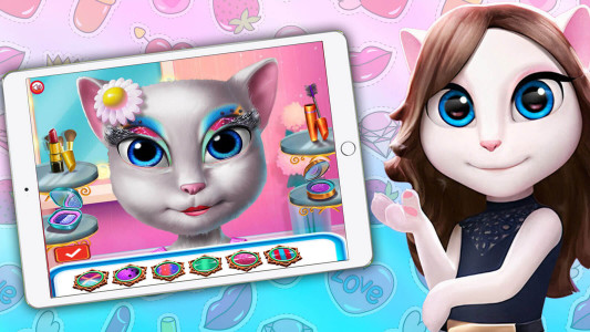 اسکرین شات بازی بازی دخترانه نقاشی صورت آنجلا 2
