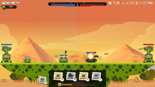 اسکرین شات بازی نبرد تانک ها 3
