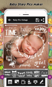 اسکرین شات برنامه Baby Photo Editor-Name, Frames 8