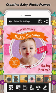 اسکرین شات برنامه Baby Photo Editor-Name, Frames 1