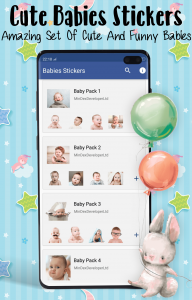 اسکرین شات برنامه Babies Stickers for Whatsapp 2