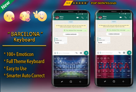 اسکرین شات برنامه Barcelona Keyboard Theme Football 2019 3