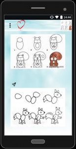 اسکرین شات برنامه آموزش گام به گام نقاشی حیوانات 2