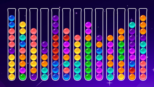 اسکرین شات 1 بازی Ball Sort: Sorting-Bubble Sort