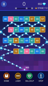 اسکرین شات بازی Bricks Breaker - Glow Balls 2