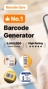 اسکرین شات 1 برنامه Barcode Guru: Barcode Generate