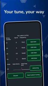 اسکرین شات 2 برنامه Advanced Tuner guitar violin