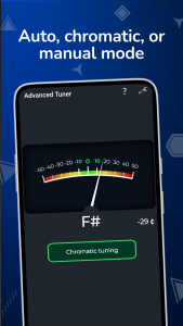 اسکرین شات 4 برنامه Advanced Tuner guitar violin