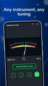 اسکرین شات 3 برنامه Advanced Tuner guitar violin