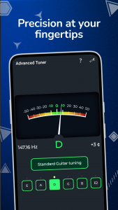 اسکرین شات 1 برنامه Advanced Tuner guitar violin