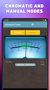 اسکرین شات برنامه Advanced Tuner (for guitar, violin, bass, ukulele) 3