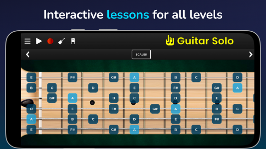 اسکرین شات 4 بازی Guitar Solo: chords scales Fx