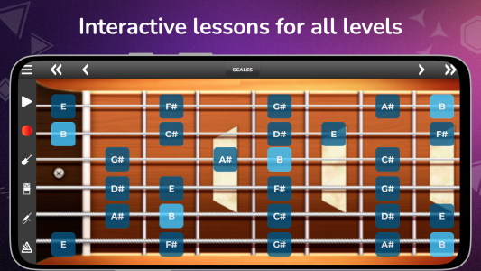 اسکرین شات 4 بازی Guitar Solo: chords scales Fx