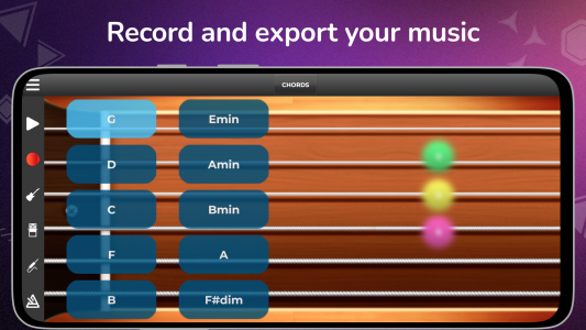 اسکرین شات 5 بازی Guitar Solo: chords scales Fx